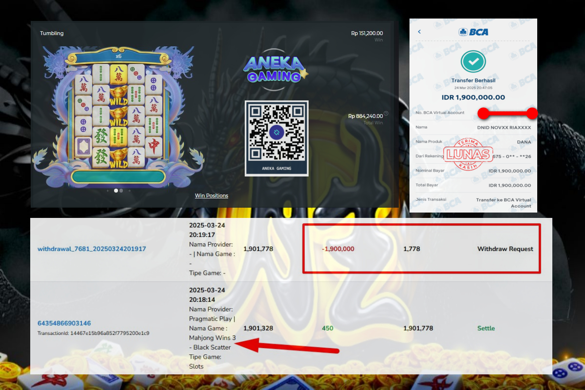 JACKPOT MAIN MAHJONG WAYS 3 27 MARET 2025