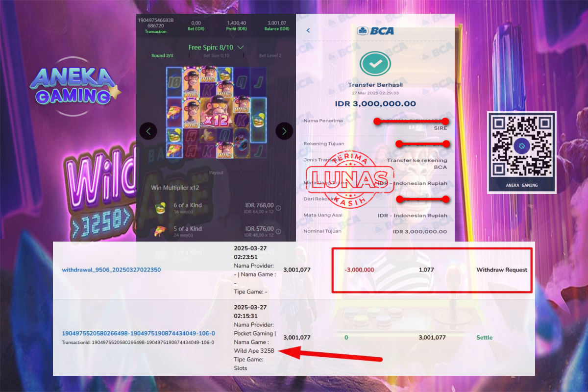 JACKPOT MAIN WILD APE 27 MARET 2025