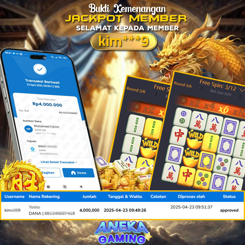 JACKPOT MAIN SLOT MAHJONG 23 APRIL 2025