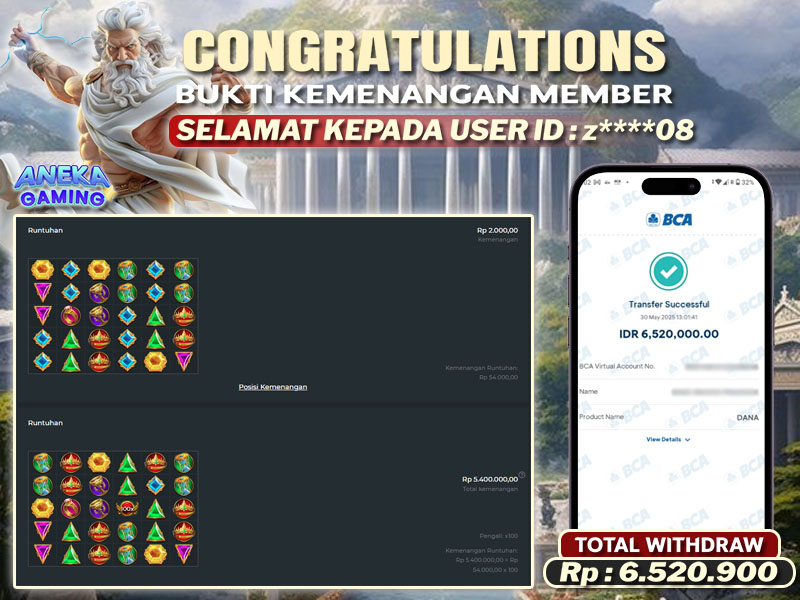 JACKPOT MAIN SLOT OLYMPUS 1000 l 30 MEI 2025