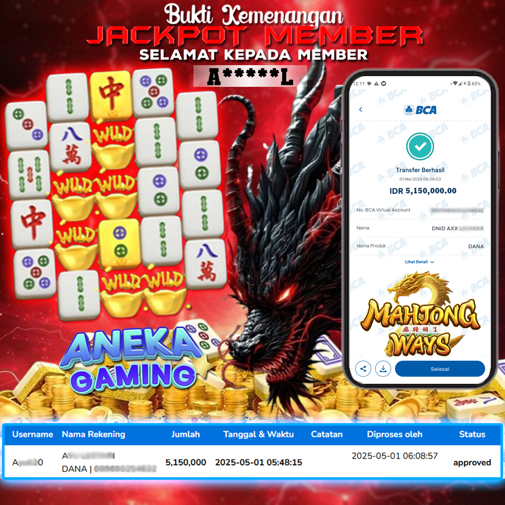 JACKPOT MAIN SLOT MAHJONG MEI 2025